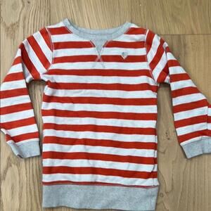 Carter's Red and Gray Striped Hoodie